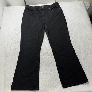 Lauren Ralph Lauren LRL Women's 14 Classic Bootcut Black Denim Jeans (36x28)